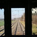 DSC18477  La double voie entre Hasel-Rüegsau et Oberburg, vue depuis le poste de conduite du BCFZe 4/6. On note que l'on roule à droite.