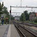 DSC05313  Kreuzlingen Hafen avec la voie vers Kreuzlingen à gauche et Konstanz à droite. On voit d'ailleurs le signal avancé allemand et un train DB au fonds