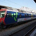 DSC10941  RBDe 562 001 (ex RER-Bâle) en service sur les régio Romont - Fribourg - Yverdon-les-Bains (normalement le service est assuré par une rame Domino). La deuxième voiture porte le marquage RegionAlps. Fribourg 14.11.2012