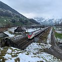 IMG 3014  Depuis le changement d'horaire de décembre 2020 et avec l'ouverture du tunnel de base du Ceneri, les Giruno font l'essentiel des relations Nord-Sud par le Gothard