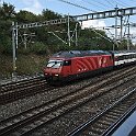 IMG 5710  Sortie du tunnel du Grauholz, Une Re 460 en tête d'un module de renfort d'un IC St-Gall - Genève