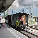 DSC12175  Le train du BDB est manoeuvré à quai en gare d'Interlaken Ost
