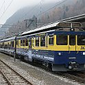 DSC07078  BDeh 4/4 II 312 en tête d'un train régional pour Lauterbrunnen avec la section arrière pour Grindelwald.