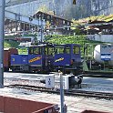 DSCF7988  Tracteur He 2/2 31 et wagon de transport à Lauterbrunnen