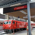 JOFO8262  La 104 à Andermatt avec un train pour Disentis