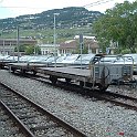 DSCF7231  3 wagons plats accouplés à Vevey