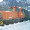 DSCF8369  Gm 2/2 119 à Reichenau-Tamins avec un wagon couvert transportant des boilles à lait