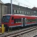 Un autorail série 650 à Günzburg