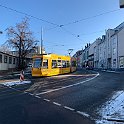 Tram de la ligne 2 à destination de la gare principale dans la Nieder-Ramstädter Strasse
