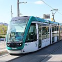 Le réseau Tram Besos expoloite 3 lignes au Nord-Est de Barcelone. Ici à l'arrêt Port Forum