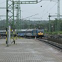 Un IC entre en gare de Budapest-Kelenföld