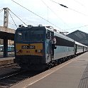 Cette V63 est prête au départ de Budapest Nyugati pályaudvar avec un train international pour Brno