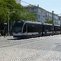 Cette rame sera bientôt à son terminus de Cacilhas d'où l'on peut embarquer sur les bâteau Transtejo