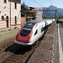 Un ICN au Tessin, entre Melide et Lugano, vers la sous-station de Ferrera