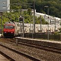 Week-end de l'Ascension 2026, le trafic est interrompu pour des travaux entre Rupperswil et Lenzburg. Les IC et IR sont déviés par Baden - Brugg. Un IC 8 (ou 81) passe à Schinznach Bad