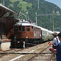 Arrivée de l'Ae 6/8 208 de Swisstrain avec la rame du Prestige Continental Express