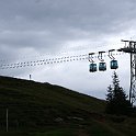 Le télécabine du Niederhorn peu avant la station supérieure