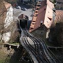 Le tracé du funiculaire de Fribourg
