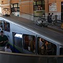 Funiculaire de la gare à la Piazza Coccaro à Lugano. Station supérieure, gare FFS.