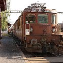 Devant l'ancienne gare de Frutigen se trouve l'Ae 8/8 275 et peut être visitée