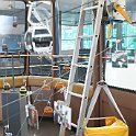 Télécabines et sièges en miniature dans un téléphérique