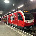 La ligne Nyon - La Cure circule sous le nom R55. Ici dans la gare de Nyon