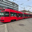 Tram Vevey en service sur la ligne 3 entre Hirschengraben et la gare