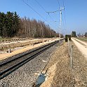 Entre Büren zum Hof et Schalunen, une deuxième voie est en cours de construction dans le prolongement des voies de la gare de Büren