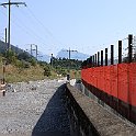 Vue en direction du Nord où la ligne de base se raccorde à la ligne de faîte