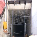 Vue dans le tunnel. Les deux tubes du tunnel d'Engstlige ont été construits, mais pour le moment un seul est aménagé.