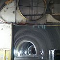 Tunnel d'accès au point d'attaque d'Amsteg. Une fenêtre visiteur sera installée au bout de la galerie.